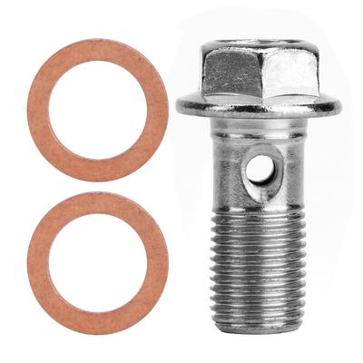 10mm M10x1.00 Motorcycle Screw Hose Bolt for Brake Pump Fit for Suzuki Honda Kawasaki Yamaha