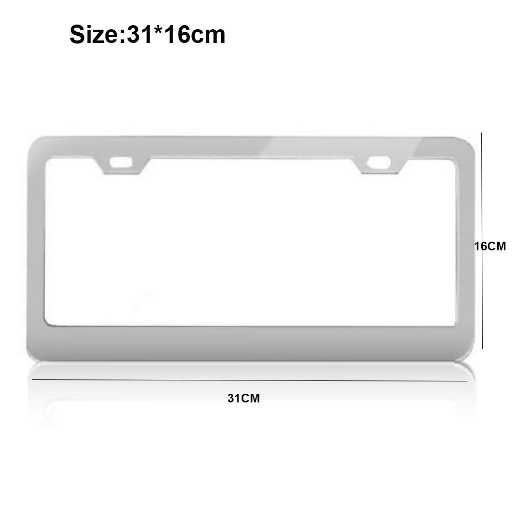 Stainless Steel Protecting License Plates Black/Silver License Plate Cover License Plate Holder