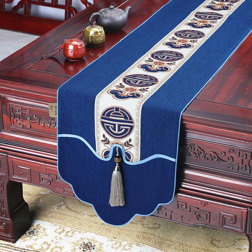 

Новий настільний прапор у китайському стилі. Сучасний мінімалістичний дзен-стиль. Водонепроникний чайний килимок. Довгий чайний столик. Тканина. Художня скатертина. 33*80cm