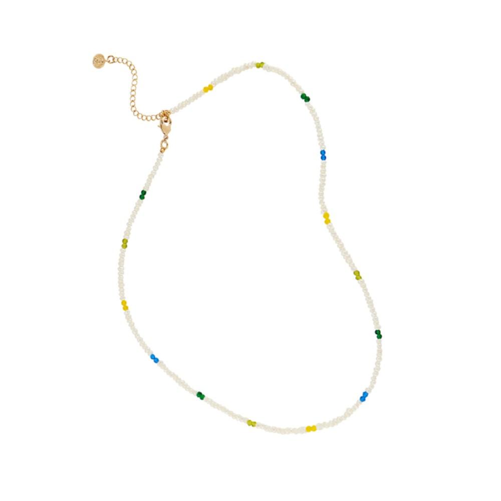 Color Mix Beads Necklace Nz1037