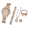 Ladies Watch Cornucopia Fashion Casual Roman Quartz Set, Full Diamond Bracelet Fashion Watch