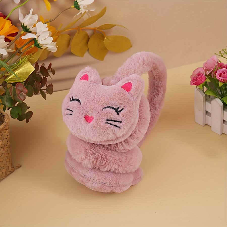 Korean Version of Autumn and Winter Plush Warm Ear Cover, Plush Cute Cartoon Kitten Ear Cover To Protect Ears From Cold
