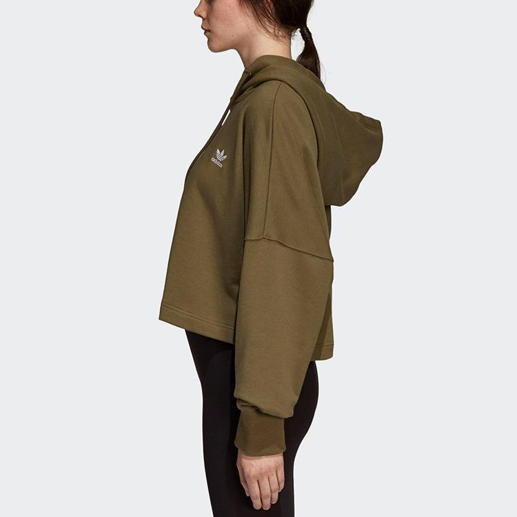 adidas Originals Complements Sweatshirts Unisex Olive Green Hooded Moderate Regular DH2760