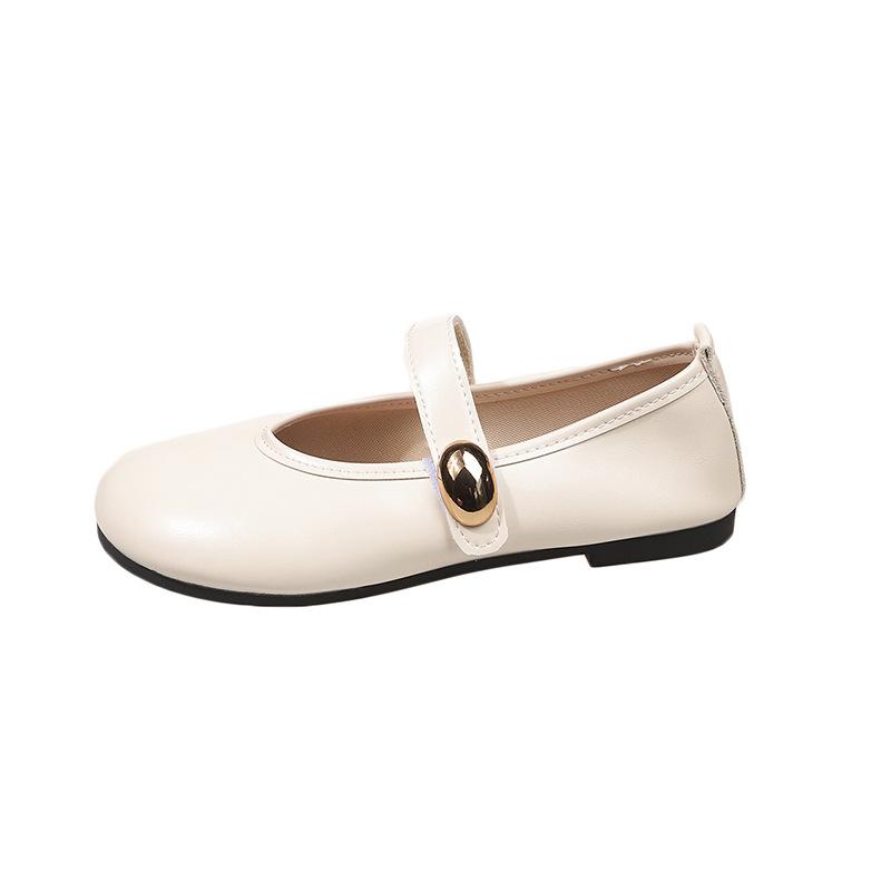 French retro shallow mouth single shoes women's spring new French evening shoes gentle fairy wind flat Mary Jane shoes women