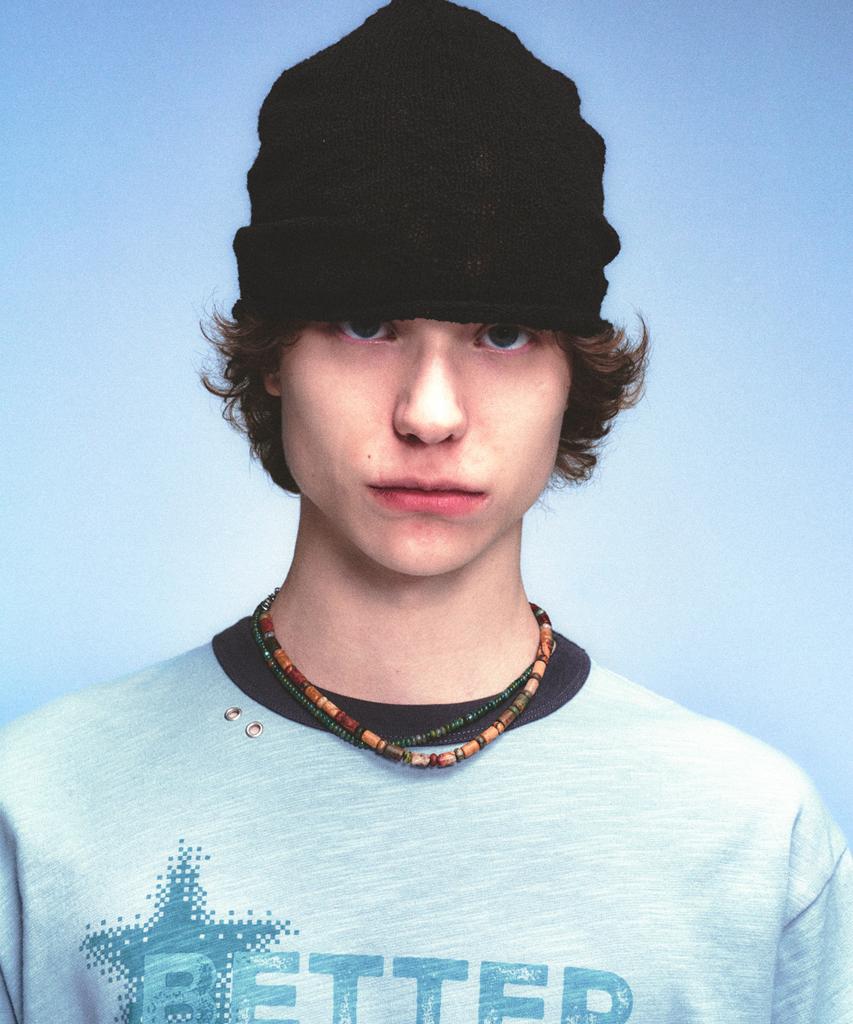 MAINBOOTH Button Turban Beanie(Black)