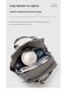 Dual Shoulder Large-Capacity Solid Color Multifunctional Mom Bag with Insulated Milk Bottle Storage.