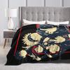 Jujutsu Kaisen Sorcery Fight  Blankets Gojo Satoru  Yuji Itadori Flannel Throw Blanket Bedroom Sofa Ultra-Soft Warm Bedsprea,
