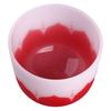 Crystal Singing Bowl Color Flower Pattern Matte Quartz Singing Bowl for Sound Healing Meditation