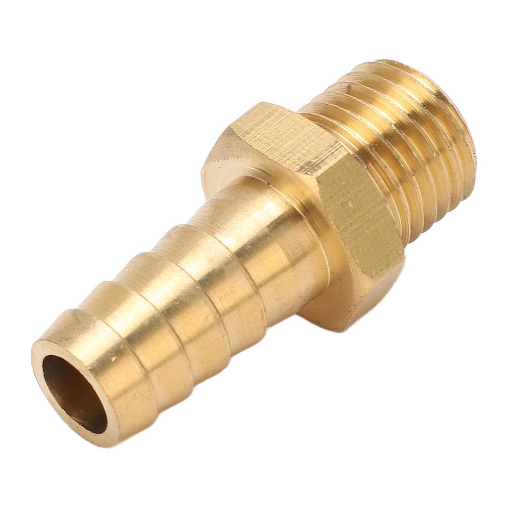Mässing Taggkoppling Rak Slanganslutning Nippel för Luft Bränsleledning Gasrör 7/16in M14x1.5