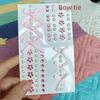 Fashon Butterfly Face Stickers Pearl Temporary Tattoo For Festival Waterproof Stickers Glitter R3E7