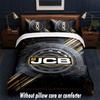 JCB Design Bed Bedding Set 1 Duvet Cover + 2 Pillowcases Soft Breathable Household Bed Linens