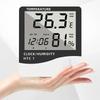 LCD Digital Temperature Humidity Meter HTC 1 HTC 1 Indoor Outdoor Hygrometer Thermometer Weather Station with Clock