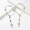 Crystal Alloy Cross Pendant Car Ornament & Bracelet