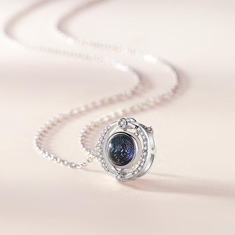 Tancise S925 Sterling Silver Luxury Personality Pendant Necklace Women's Classic Tide Necklace