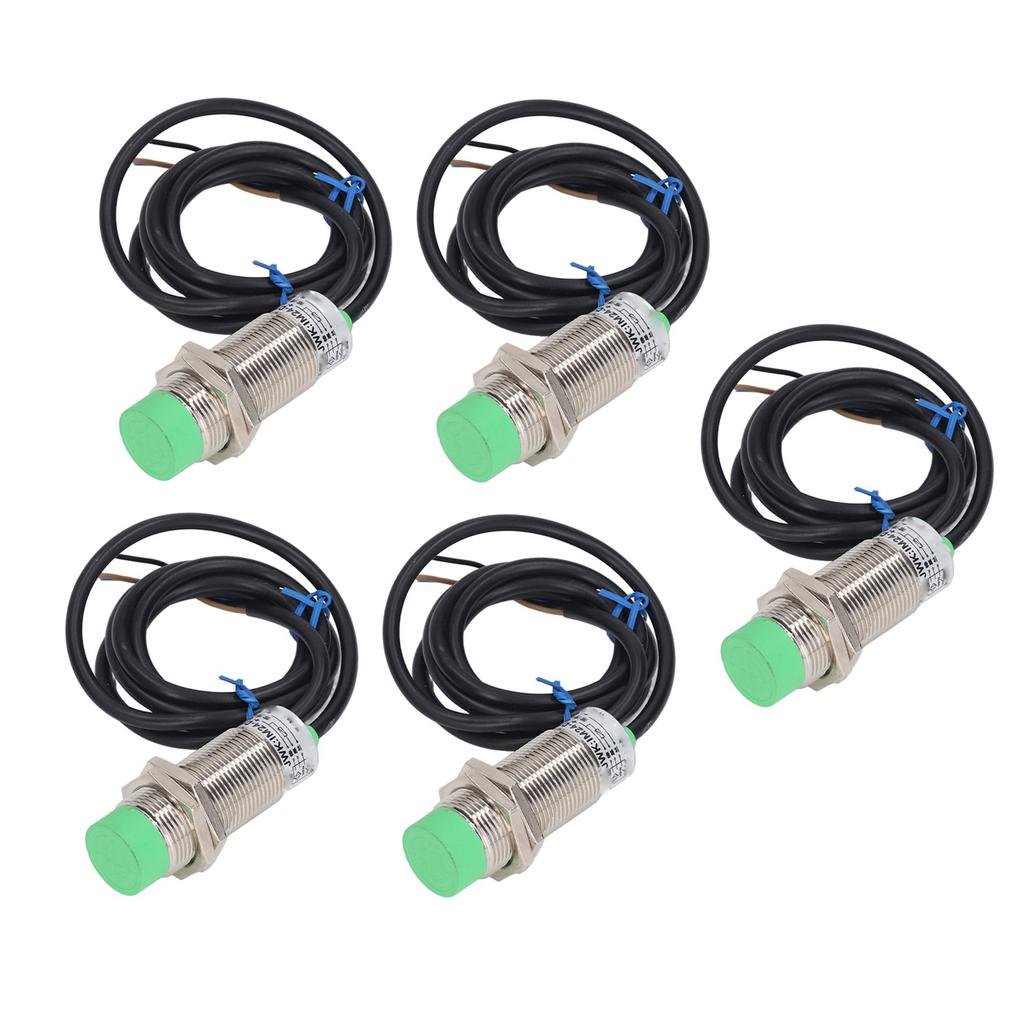 5PCS Inductive Proximity Switch NPN ABS Aluminum Alloy IP65 Waterproof Non Embedded Approach Sensor 6‑36VDC