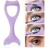 Escudo para Máscara de Cílios 3 em 1 Sereia, Protetor Aplicador de Cílios de Silicone, Escudo para Máscara de Cílios para Olhos, Ferramenta Reutilizável para Maquiagem dos Olhos com Molde para Delineador - RIpj