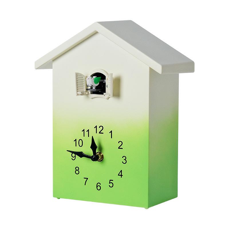 Nordic Style Cuckoo Wall Clock with Hourly Bird Time Announcement - Model T62.