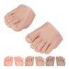 Practice Silicone Foot Model 1 Pair Nail Art Training Display Fake Half Foot Model Pedicure Tattoo Practice