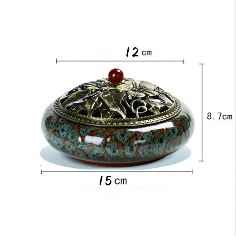 Large Aroma Censer Ceramic Sandalwood Stove New Incense Burner  Home Decoration