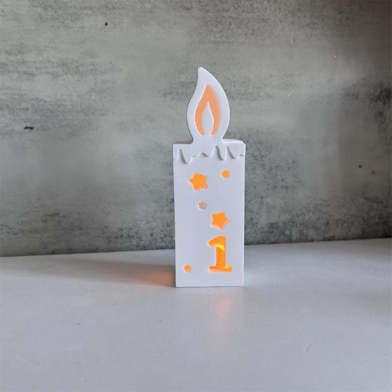 Creative Flexible Silicone Mold for Number Candle and Ambients Lights Decoration for Birthdays and Celebrations