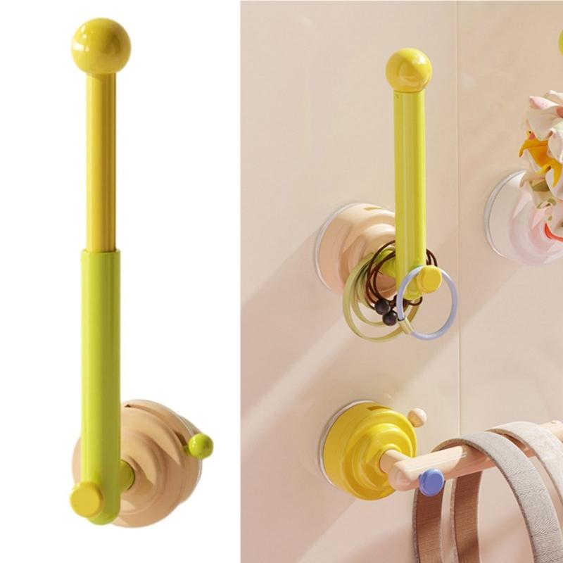 Vibranting Decorative Hook Organizers Holds Multiple Hair Accessories Prevents Tangling Sturdy Plastic Wall Mount