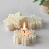 Snowflake Candle Silicone Mold DIY Christmas Soap Wax Melt Mold Aroma Stone Decor Handmade Craft Gift Home Decor Holiday Ornamen