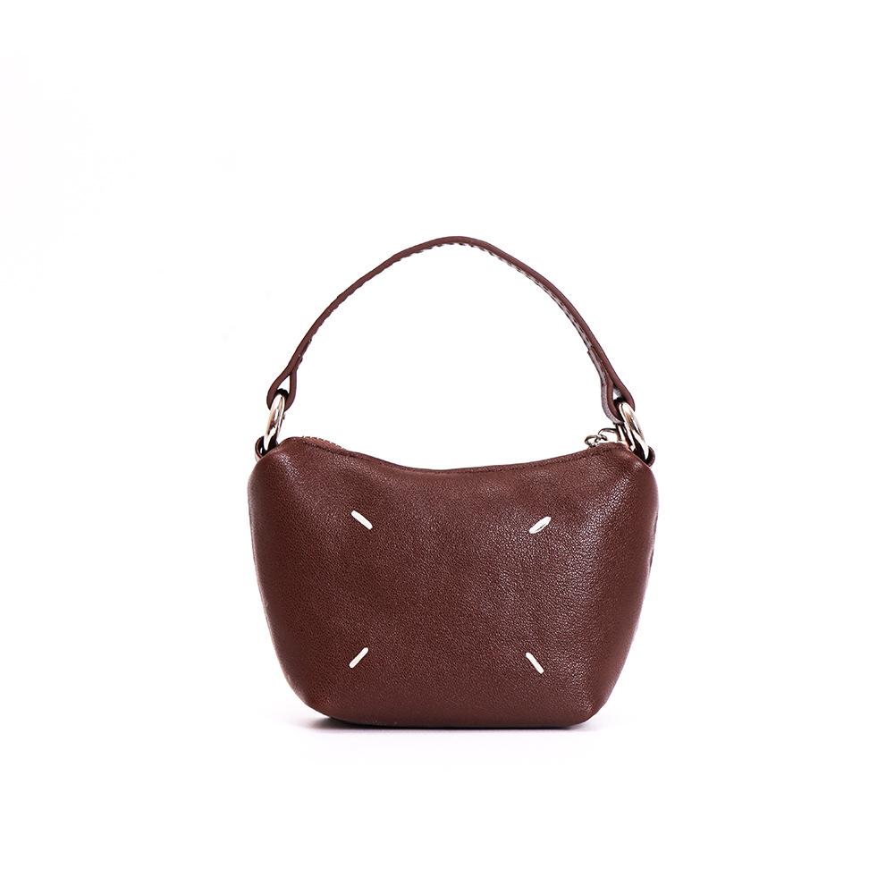 

Genuine Leather Crossbody Purse: Coin, Key, Lipstick Storage Bag for Women