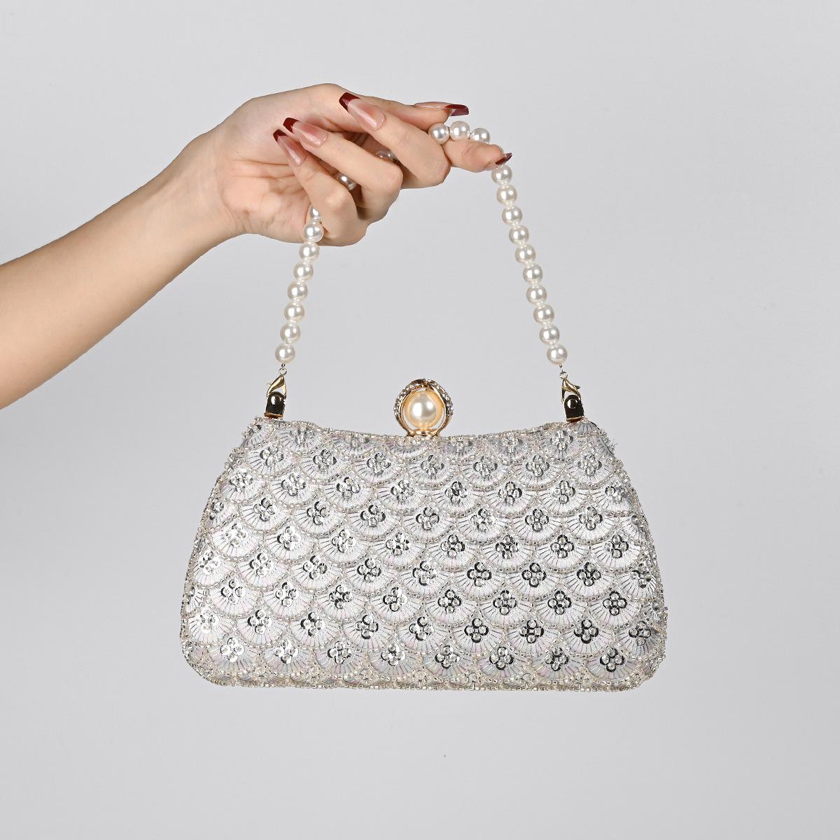 

2025 Luxury Fashion Evening Bags Clutch Bag Full Rhinestone Design Party Women Handbags Portable Tote Shoulder Messenger Bag 21.5x12.5x7.5cm