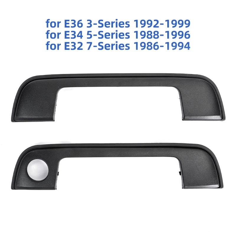 4pcs Auto Door Handle Kits Covers Replaces 51218122441 ABS Exterior Door Handle Covers Simple Installs for E36 E34 E32