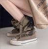 Fashion Women Boots 2025 New Retro Flat Platform Graffiti Mid-calf Boot Sexy Trend Thick Bottomed Round Toe Anti Slip Calf Fashion Boots