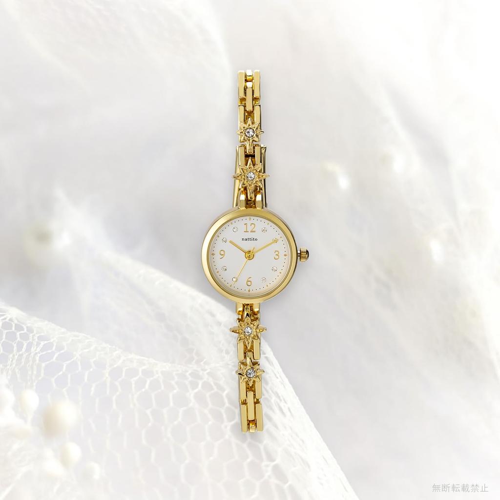 Fieldwork Women's Analog Watch with Metal Band, Gold, ST285-2