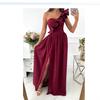 Wunsch-Explosion, ärmellos, Saum mit Rüschen und Schlitz, europäische und amerikanische Damenbekleidung, Kleid Damen