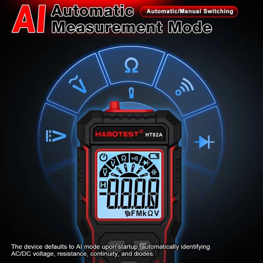 High Precision Smart Digital Multimeter 600V TRMS Multimeter Portable Auto Range Multimeter