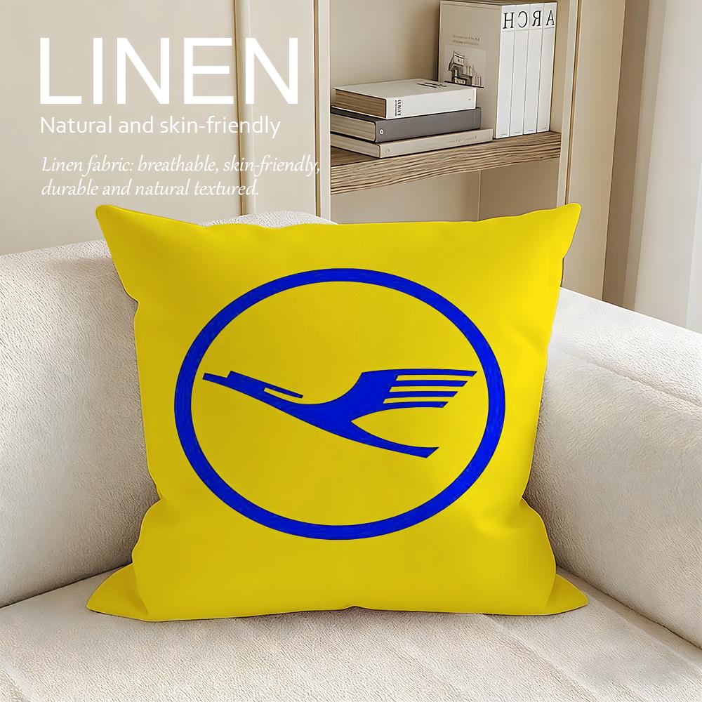 Brand Lufthansa Cushion Cover Pillowcase Set Pcs X X Breathable Washable Sofa Cushion Cover