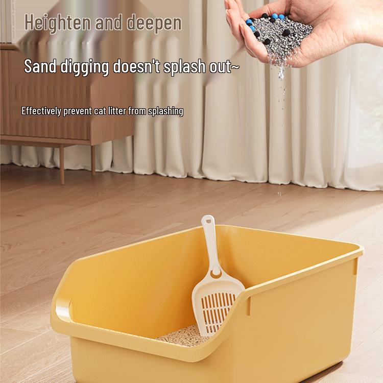 Anti-Splash Semi-Enclosed Extra Large Cat Litter Box