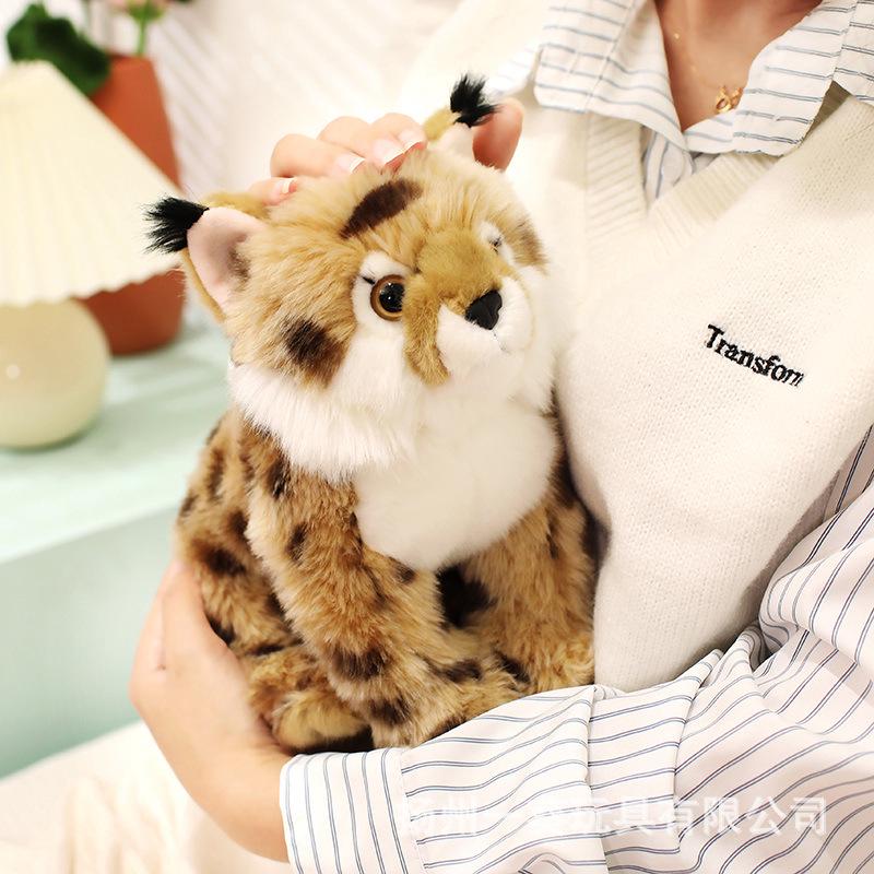 INS Style Wild Animal Plush Toy: Lynx, Lion, Lemur, Owl Doll - Creative Gift