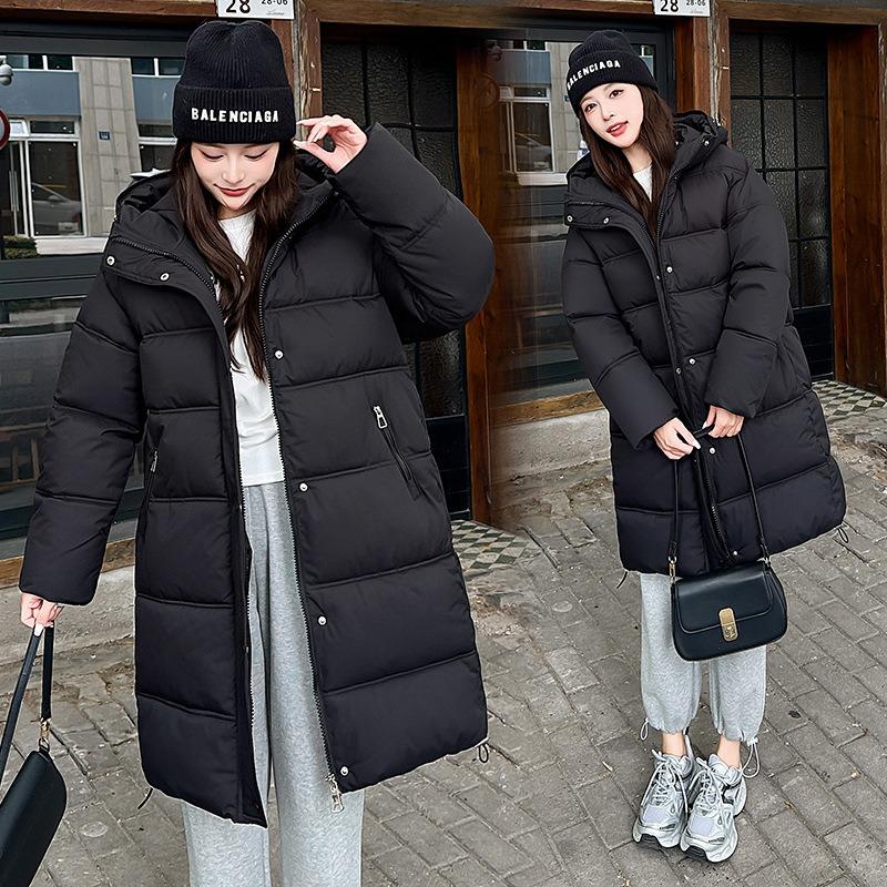 Down Cotton Clothes Women's Loose Medium and Long Cotton-padded Clothes Winter New Jackets Bread Clothes