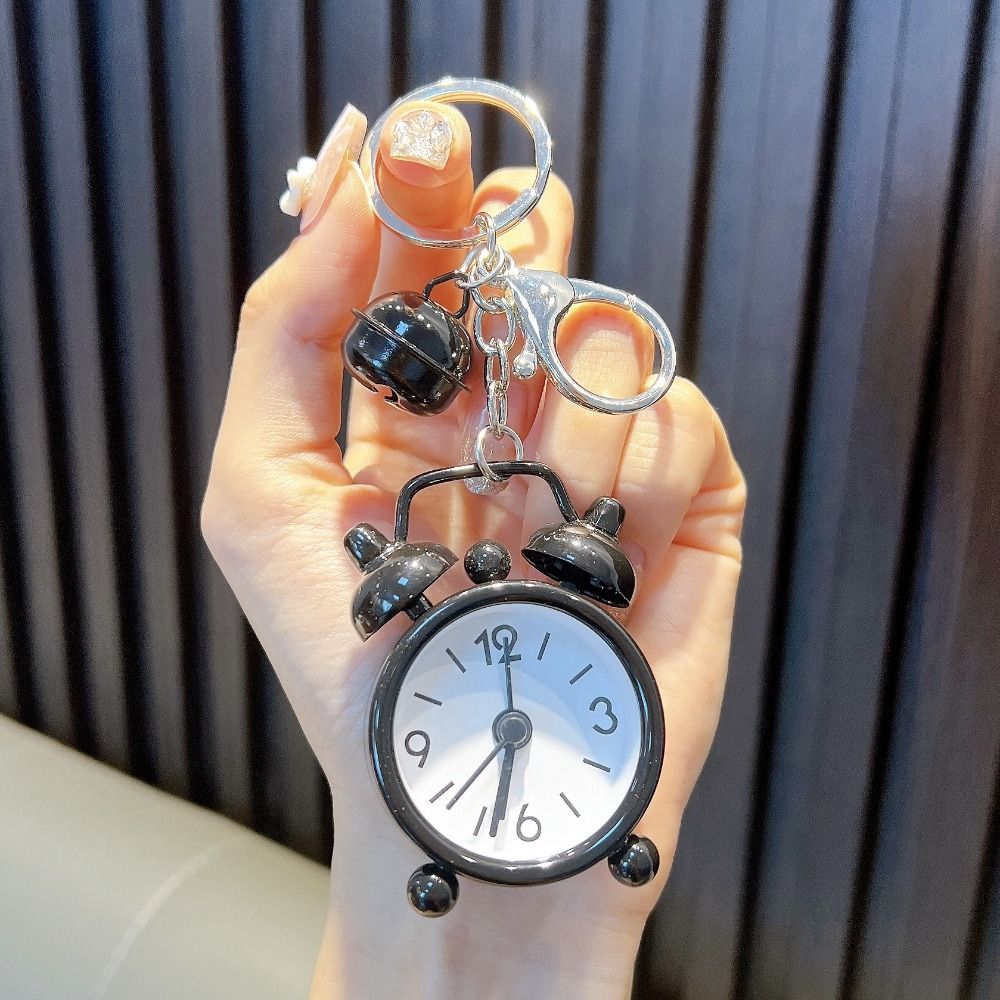 Mini Car Ornament Electronic Bag Pendant Cute Alarm Clock Keychain Gifts