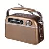 Radio AM FM Bluetooth w stylu vintage z mocnym dźwiękiem, Retro głośnik Bluetooth Radio, Obsługa karty USB/SD, Zasilanie sieciowe AC i bateryjne
