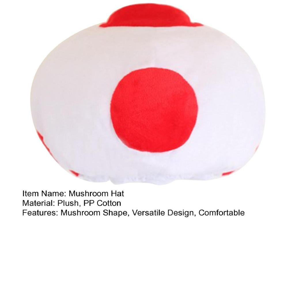 Pilzhut für Herren, Damen und Kinder, Kopfbedeckung, Hut, einzigartige weiche Kopfbedeckung, Kostümzubehör, Cosplay, Kostüm-Requisiten