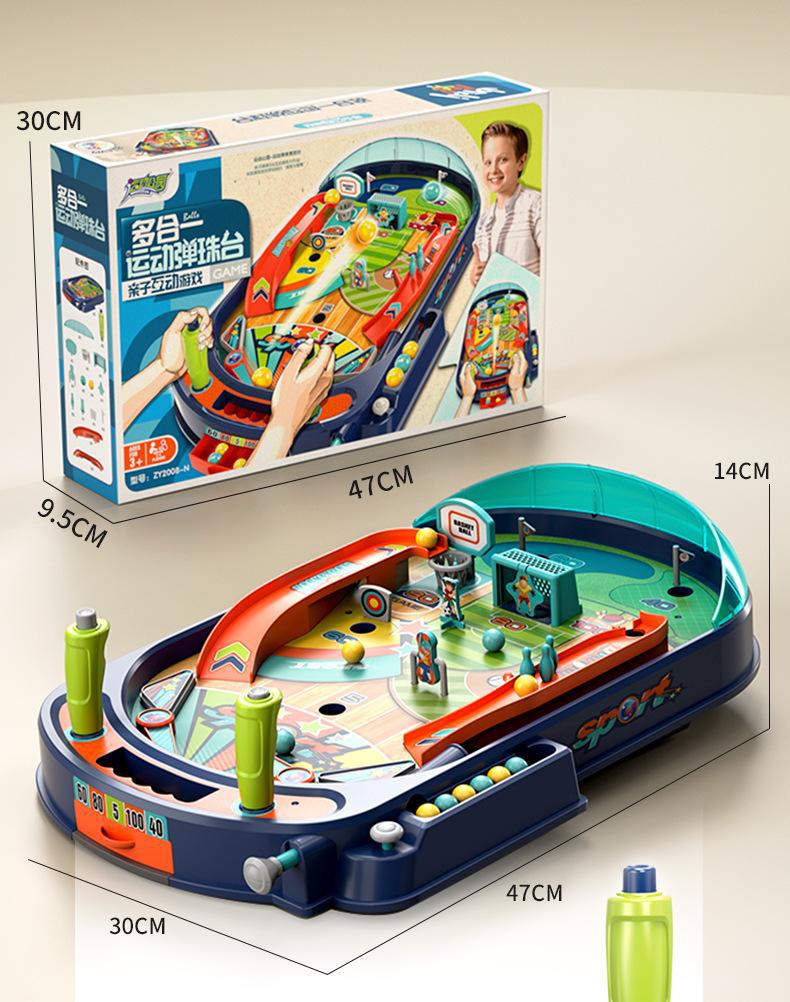 Douyin Kids  Marble Shooting Game Table: Parent-Child Interactive Two-Player Educational Indoor Toy