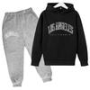 Los Angeles Hoodies & Tepláky pro kluky s potiskem písmen - Evropský/Americký styl 2023