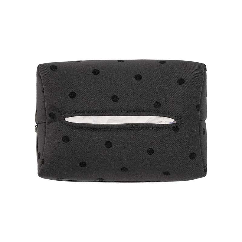 NEW Car Tissue Box Fashionable Polka Dot Bow Tie Hanging Tissue Box Creative Multi-functional In-car Tissue Paper Bag