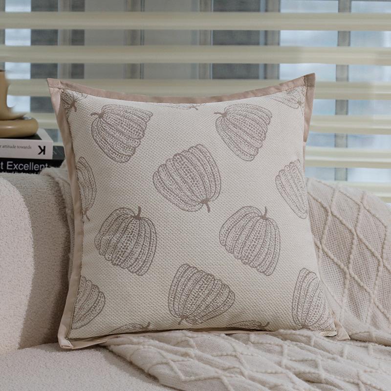 Medieval Style Brown Retro French Pillowcase Living Room Sofa Bed Cushion Pillow Bay Window Cushion Waist Pillow