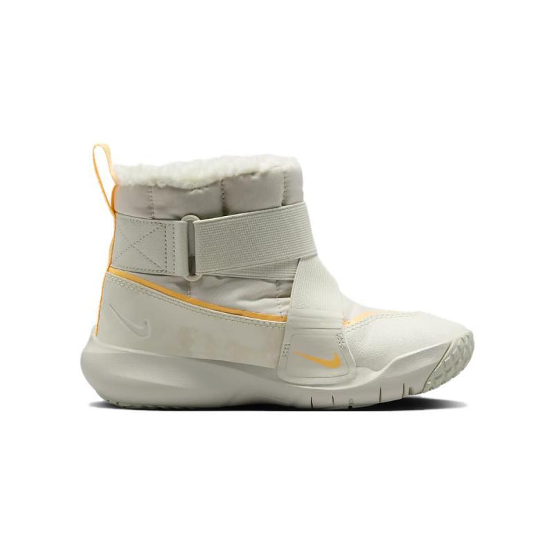 Nike Flex Advance Cushioning Wear-Resistant Kids' Boots White Orange Children Aged 3-7 Years Old Sneakers DD0304-100