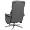 Vidaxl Recliner Armchair with Footrest, Dark Gray, Fabric