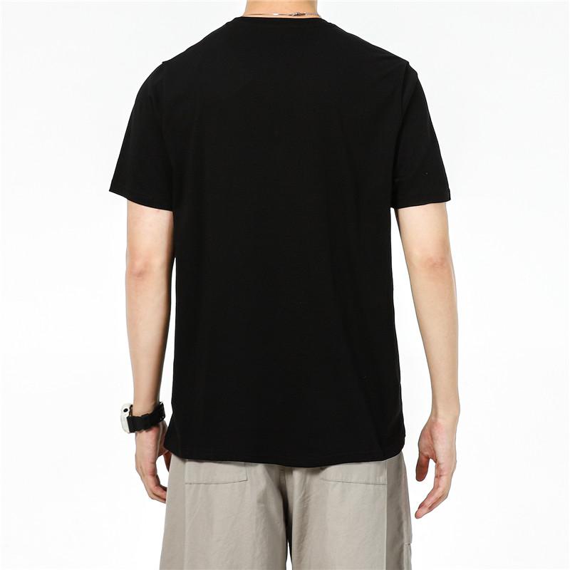Puma Contrast Logo Print Crew Neck T-Shirt Men Tops Black 847720-01