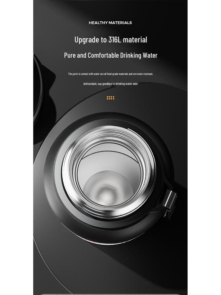 Smart Portable Stainless Steel Insulated Water Cup for Men - Large Capacity with Tea Infuser