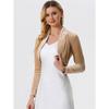 Women S Long Sleeve Velvet Open Front Short Cardigan For Cocktail Party