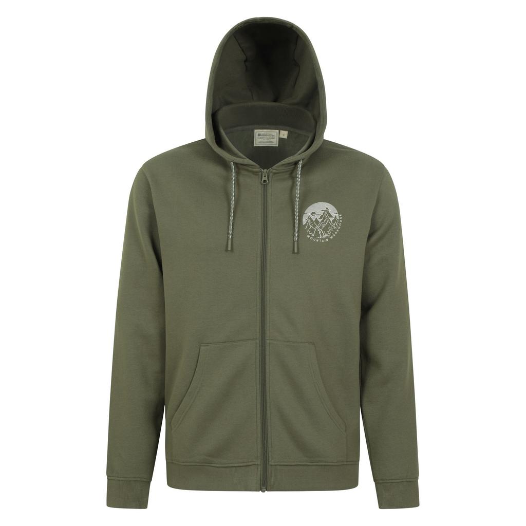 Mountain Warehouse Mens Circle Mountain Drawcord Full Zip Hoodie